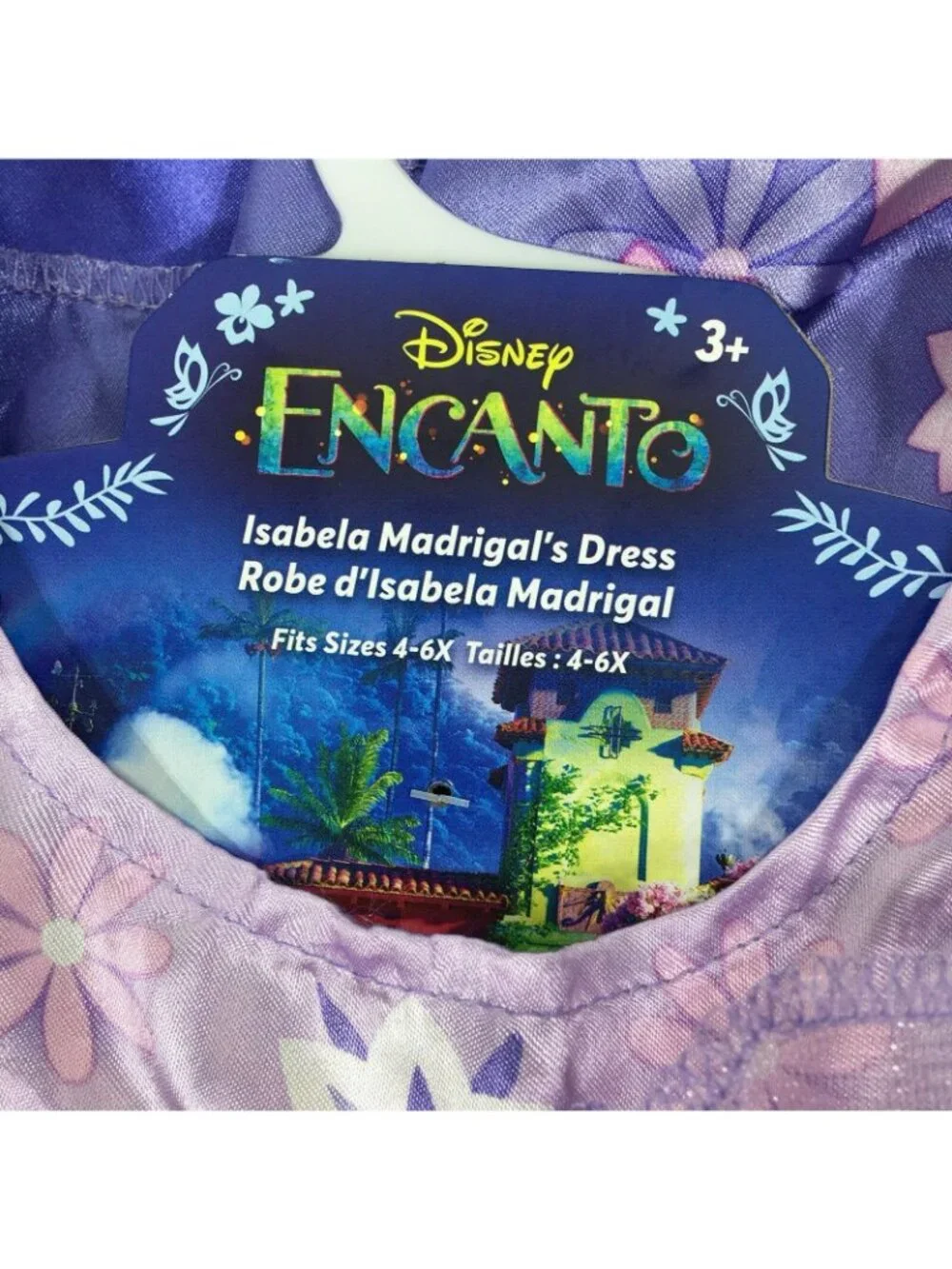 Disney Encanto Girls Isabela Dress Costume Size 4-6x Purple - Picture 5 of 8